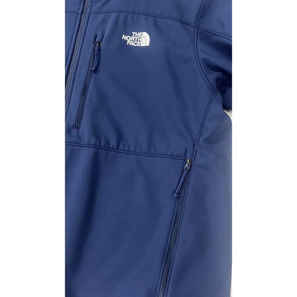 The North Face Jacket Mens XL Apex Bionic Softshell Navy Silicon Valley Bank EUC
